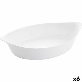 Serving Platter Luminarc Smart Cuisine Oval White Glass 6 Units 38 x 22 cm by Luminarc, Plates and dishes - Ref: S2709287, Pr...