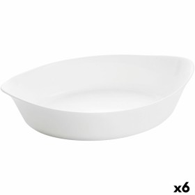 Recipiente de Cozinha Luminarc Smart Cuisine Oval Branco Vidro 28 x 17 cm (6 Unidades) de Luminarc, Pratos e fontes - Ref: S2...