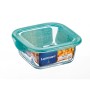 Fiambrera Cuadrada con Tapa Luminarc Keep'n Lagon 15,6 x 6,6 cm Turquesa 1,22 L Vidrio (6 Unidades) de Luminarc, Almacenamien...