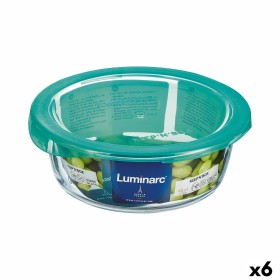 Porta Pranzo Rotondo con Coperchio Luminarc Keep'n Lagon 920 ml 15,6 x 6,6 cm Turchese Vetro (6 Unità) di Luminarc, Conservaz...