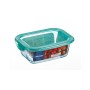 Boîte à repas rectangulaire avec couvercle Luminarc Keep'n Lagon 18,5 x 13 x 6,6 cm Turquoise 1,22 L verre (6 Unités) de Lumi...