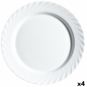 Serving Platter Luminarc Trianon White Glass (32,5 cm) (4 Units) by Luminarc, Plates and dishes - Ref: S2709469, Price: 18,26...