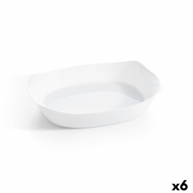 Kochschüssel Luminarc Smart Cuisine rechteckig Weiß Glas 38 x 27 cm (6 Stück) von Luminarc, Teller und Schüsseln - Ref: S2709...