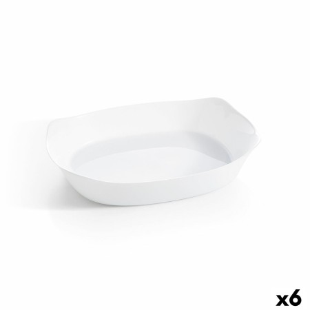 Serving Platter Luminarc Smart Cuisine Rectangular White Glass 38 x 27 cm (6 Units) by Luminarc, Plates and dishes - Ref: S27...