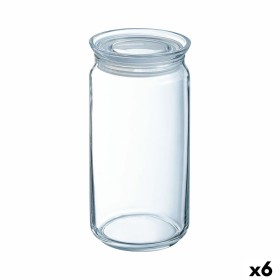 Jar Luminarc Pav Transparent Silicone Glass (1,5 L) (6 Units) by Luminarc, Airtight jars and accessories - Ref: S2709579, Pri...