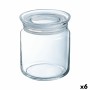 Tarro Luminarc Pav Transparente Silicona Vidrio (1 L) (6 Unidades) de Luminarc, Botes herméticos y accesorios - Ref: S2709580...