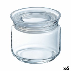 Topf Luminarc Pav Durchsichtig Silikon Glas (500 ml) (6 Stück) von Luminarc, Luftdichte Gläser und Zubehör - Ref: S2709582, P...