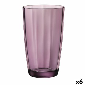 Glass Bormioli Rocco Pulsar Purple Glass (470 ml) (6 Units) by Bormioli Rocco, Tumblers - Ref: S2709691, Price: 14,07 €, Disc...