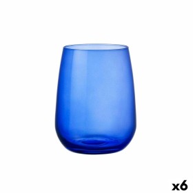 Vaso Bormioli Rocco Restaurant Cobalto Azul Vidrio (430 ml) (6 Unidades) de Bormioli Rocco, Vasos de agua y de whisky - Ref: ...