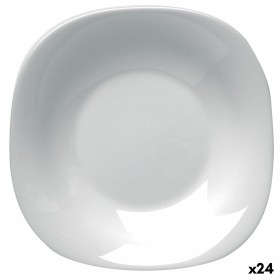 Prato Fundo Ariane Artisan Cerâmica Branco 25 cm (6 Unidades) | Tienda24 - Global Online Shop Tienda24.eu