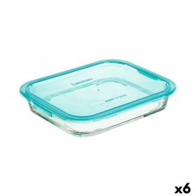 Boîte à lunch hermétique Luminarc Keep'n Lagon Turquoise 1,5 L verre (6 Unités) de Luminarc, Stockage des aliments - Réf : S2...