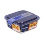 Boîte à lunch hermétique Luminarc Easy Box Bleu verre (760 ml) (6 Unités) de Luminarc, Stockage des aliments - Réf : S2709837...