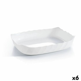 Serving Platter Luminarc Smart Cuisine Rectangular White Glass 29 x 30 cm (6 Units) by Luminarc, Plates and dishes - Ref: S27...