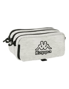 Triple Carry-all Kappa Grey knit Grey (21,5 x 10 x 8 cm) by Kappa, Pencil cases - Ref: S4308302, Price: €10.65, Discount: %