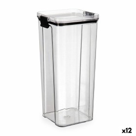 Transparent Glass Jar Quttin  9 x 27 cm 1,4 L (12 Units) | Tienda24 - Global Online Shop Tienda24.eu