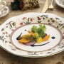 Flat Plate Queen´s By Churchill Assam Floral Ceramic China crockery Ø 27 cm (6 Units) | Tienda24 - Global Online Shop Tienda24.eu