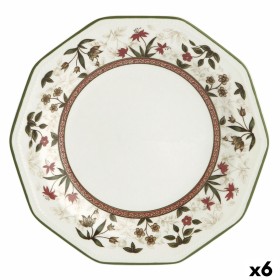 Prato para Sobremesas Queen´s By Churchill Assam Floral Cerâmica servies Ø 20,5 cm (6 Unidades) de Queen´s, Pratos e fontes -...