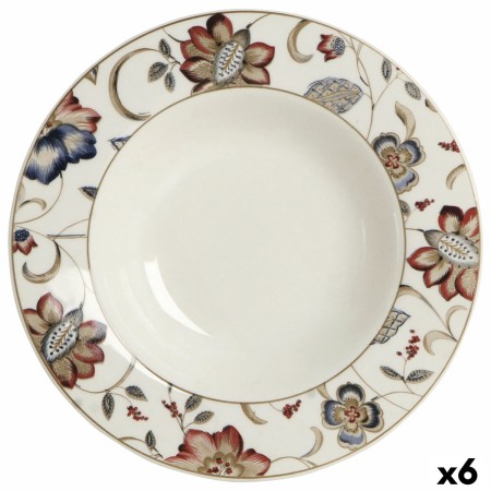 Suppenteller Queen´s By Churchill Jacobean blumig aus Keramik Porcelæn 22,8 cm (6 Stück) | Tienda24 - Global Online Shop Tienda24.eu