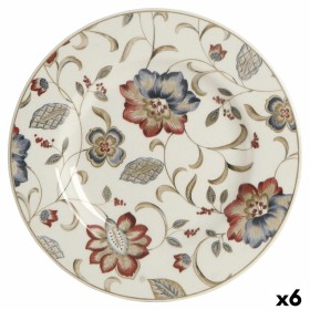 Dessert Dish Queen´s By Churchill Jacobean Floral Ceramic China crockery 21,3 cm (6 Units) by Queen´s, Plates and dishes - Re...