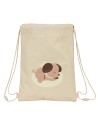 Saco Mochila com Cordas Safta Puppy Bege | Tienda24 Tienda24.eu