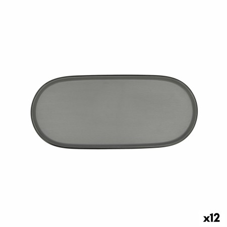 Plateau apéritif Bidasoa Gio Gris Plastique 28 x 12 cm (12 Unités) | Tienda24 - Global Online Shop Tienda24.eu