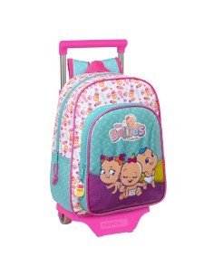 Trolley per la Scuola The Bellies 26 x 34 x 11 cm Viola Turchese Bianco da The Bellies, Zainetti per bambini - Ref: S4308453,...