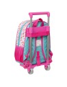 Cartable à roulettes The Bellies 26 x 34 x 11 cm Violet Turquoise Blanc | Tienda24 Tienda24.eu