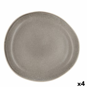 Assiette plate Bidasoa Gio Irrégulier Gris Céramique 26,5 cm (4 Unités) de Bidasoa, Plats et plateaux - Réf : S2710140, Prix ...