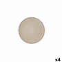 Flat plate Ariane Porous Ceramic Beige Ø 21 cm (4 Units) | Tienda24 - Global Online Shop Tienda24.eu