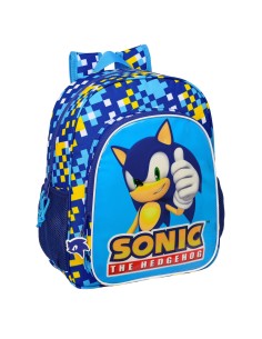 Zaino Scuola Sonic Speed 32 x 38 x 12 cm Azzurro da Sonic, Zainetti per bambini - Ref: S4308532, Precio: 16,59 €, Descuento: %