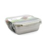 Hermetic Lunch Box Bidasoa Theo 18,3,5 x 18,3 x 6,8 cm Silver 1,2 L Metal by Bidasoa, Food storage - Ref: S2710258, Price: 39...