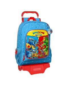 School Bag Atlético Madrid Red Navy Blue (27 x 33 x 10 cm) | Tienda24 Tienda24.eu