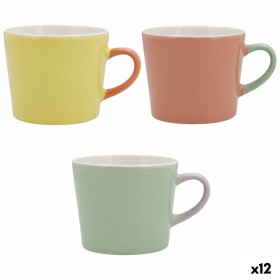 Taza Quid Vitamina Cerámica Bicolor 350 ml (12 Unidades) de Quid, Tazas - Ref: S2710274, Precio: 31,75 €, Descuento: %