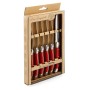 Knife Set Lou Laguiole Rustic Meats Red Metal 6 Units | Tienda24 - Global Online Shop Tienda24.eu