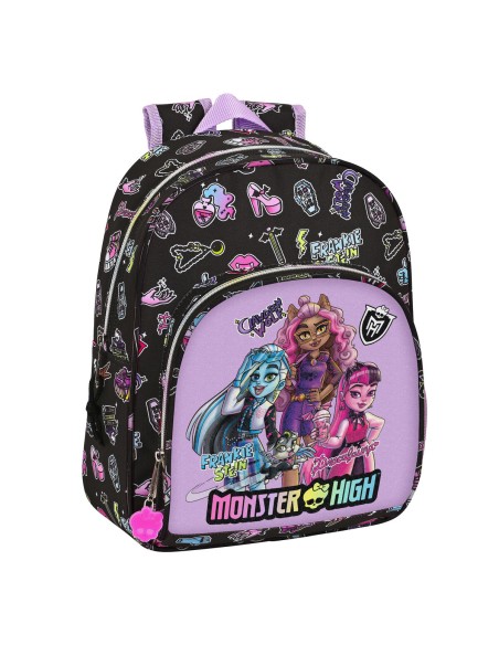 Mochila Escolar Monster High Creep Preto 28 x 34 x 10 cm | Tienda24 Tienda24.eu