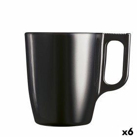 Mug Market Transparent Glass (320 ml) (6 Units) | Tienda24 - Global Online Shop Tienda24.eu