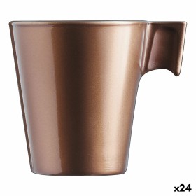 Mug Luminarc Flashy Light brown 80 ml Glass (24 Units) by Luminarc, Cups - Ref: S2710368, Price: 83,64 €, Discount: %