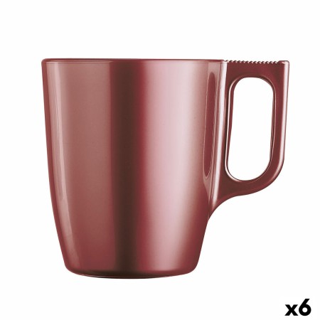 Taza Mug Luminarc Flashy Rojo 250 ml Vidrio (6 Unidades) de Luminarc, Tazas - Ref: S2710372, Precio: 21,33 €, Descuento: %