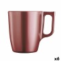 Taza Mug Luminarc Flashy Rojo 250 ml Vidrio (6 Unidades) de Luminarc, Tazas - Ref: S2710372, Precio: 21,33 €, Descuento: %