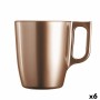 Taza Mug Luminarc Flashy Marrón claro 250 ml Vidrio (6 Unidades) de Luminarc, Tazas - Ref: S2710374, Precio: 22,03 €, Descuen...