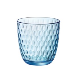 Set de Verres Bormioli Rocco Slot Avec relief Bleu 6 Unités verre 290 ml de Bormioli Rocco, Gobelets - Réf : S2710432, Prix :...