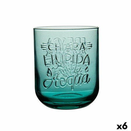 Glass Graphica Green Glass 395 ml (6 Units) by BigBuy Cooking, Tumblers - Ref: S2710492, Price: 12,48 €, Discount: %