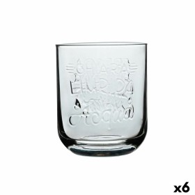 Glass Graphica Transparent Glass 395 ml (6 Units) by BigBuy Cooking, Tumblers - Ref: S2710496, Price: 12,48 €, Discount: %