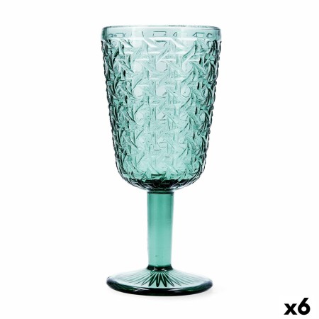 Wineglass Bidasoa Agata Green Glass 285 ml (6 Units) by Bidasoa, Water Glasses - Ref: S2710642, Price: 15,32 €, Discount: %