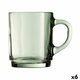 Tazza Mug Luminarc Flashy Nero 250 ml Vetro (6 Unità) | Tienda24 - Global Online Shop Tienda24.eu