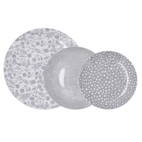 Servizio di Piatti Bidasoa Aquilea Grigio Ceramica 12 Pezzi di Bidasoa, Servizi combinati - Rif: S2710663, Prezzo: 26,28 €, S...