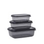 Set of lunch boxes Quid City Rectangular 3 Pieces | Tienda24 - Global Online Shop Tienda24.eu