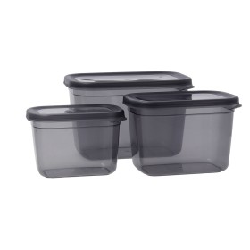 Panier-repas carré avec couvercle Quttin Transparent 750 ml 16 x 16 x 7 cm (6 Unités) | Tienda24 - Global Online Shop Tienda24.eu