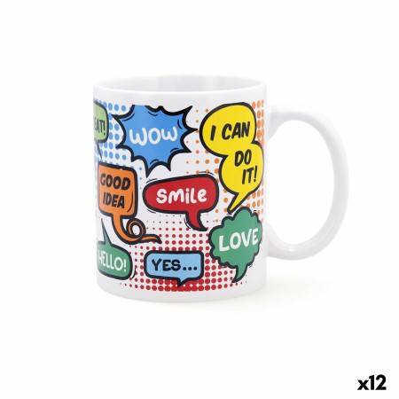 Taza Quid Wow Cómics Multicolor Cerámica 330 ml (12 Unidades) de Quid, Tazas - Ref: S2710706, Precio: 19,94 €, Descuento: %