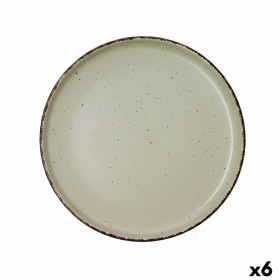 Flat Plate Quid Duna Green Ceramic 26,5 x 2,8 cm (6 Units) by Quid, Plates and dishes - Ref: S2710758, Price: 18,44 €, Discou...